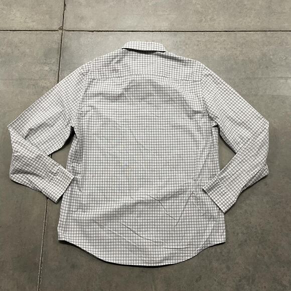 Calvin Klein Shirt Mens XL Gray Infinite Cool Non-Iron Button Down Micro Check - Picture 4 of 4